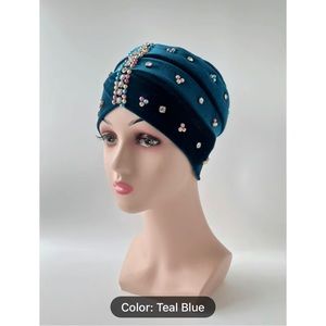 Teal Blue colorful turban